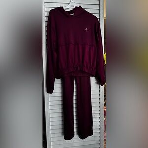 RBX girls  Dark Burgundy Tracksuit